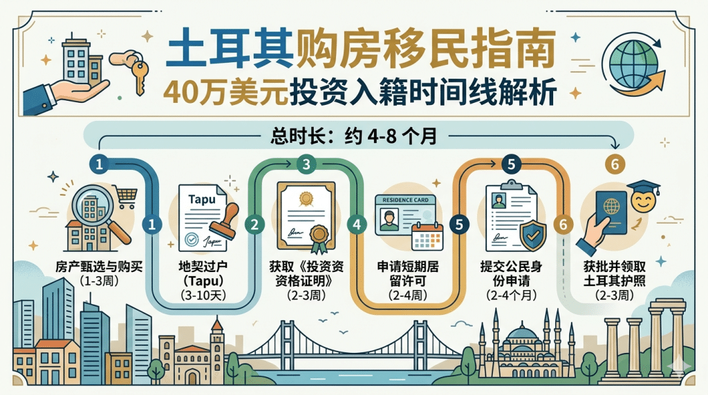 土耳其购房移民流程图